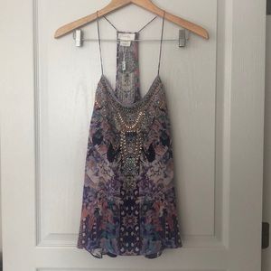Camilla beaded tank top